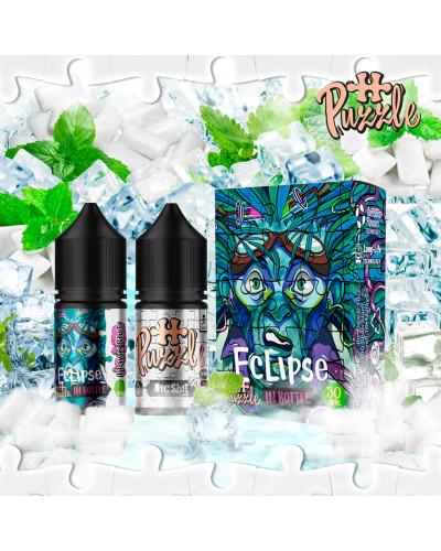 Набір для самозамісу In Bottle Salt Puzzle 30 мл 50 мг "Eclipse" зі смаком жуйка м'ята