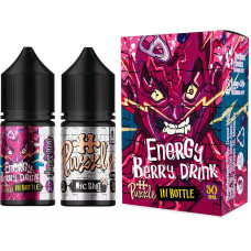 Набір для самозамісу In Bottle Salt Puzzle 30 мл 50 мг "ENERGY BERRY DRINK" зі смаком енергетика з ягодами