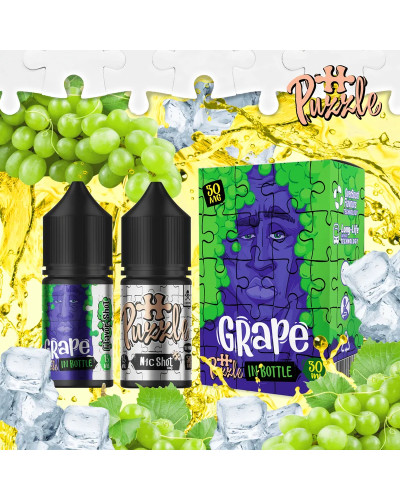 Набір для самозамісу In Bottle Salt Puzzle 30 мл 50 мг "Grape" зі смаком виноград