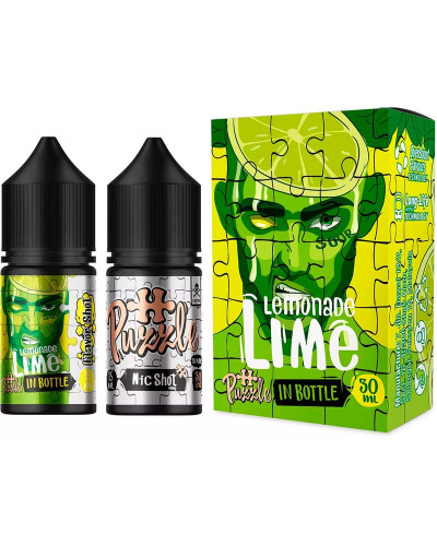 Набор для самозамеса In Bottle Salt Puzzle 30 мл 50 мг "LEMONADE LIME" со вкусом лимонада из лайма