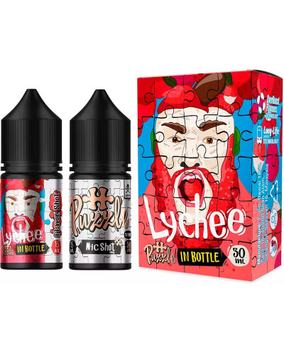 Набір для самозамісу In Bottle Salt Puzzle 30 мл 50 мг "Lychee" зі смаком лічі