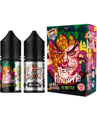 Набір для самозамісу In Bottle Salt Puzzle 30 мл 50 мг "PINEAPPLE PEACH" зі смаком ананас персик
