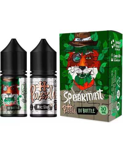 Набор для самозамеса In Bottle Salt Puzzle 30 мл 50 мг "SPEARMINT" со вкусом мяты