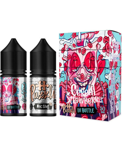 Набор для самозамеса In Bottle Salt Puzzle 30 мл 50 мг "STRAWBERRY CEREAL" со вкусом клубники и хлопьев