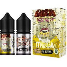 Набір для самозамісу In Bottle Salt Puzzle 30 мл 50 мг "VANILLA MILKSHAKE" зі смаком молочного коктейлю