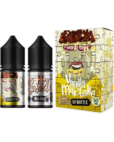 Набір для самозамісу In Bottle Salt Puzzle 30 мл 50 мг "VANILLA MILKSHAKE" зі смаком молочного коктейлю