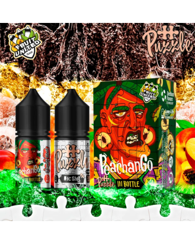Набор для самозамеса In Bottle Salt Puzzle 30 мл 50 мг "Peachango" со вкусом персика и манго