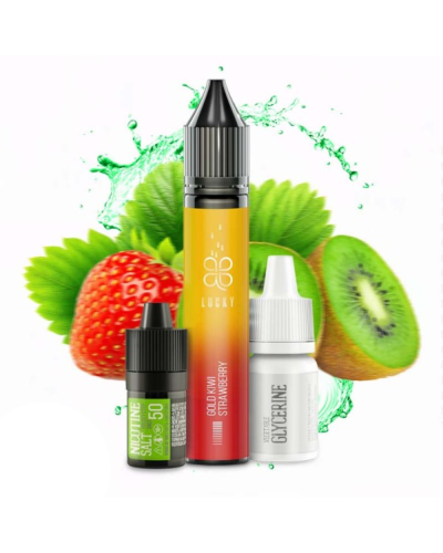 Набір для самозамісу Lucky 30 мл 50 мг "Gold Kiwi Strawberry" зі смаком ківі полуниця