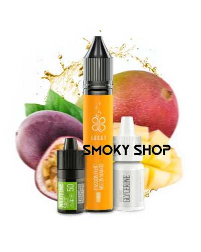 Набір для самозамісу Lucky 30 мл 50 мг "Passion Fruit Melon Mango" зі смаком маракуйя диня манго