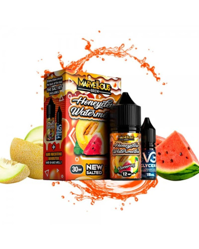 НАБОР ДЛЯ САМОЗАМЕСА MARVELOUS 30 МЛ 50 МГ HONEYDEW WATERMELON СО ВКУСОМ ДЫНИ И АРБУЗА