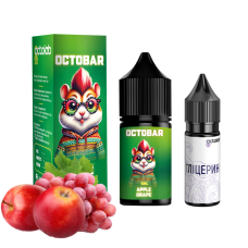 Набір для самозамісу OCTOBAR NFT 10 мл 50 мг Apple Grape зі смаком ябкука та винограда