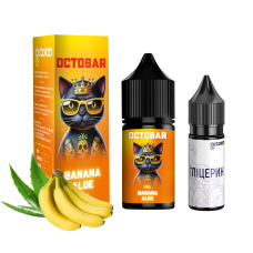 Набір для самозамісу OCTOBAR NFT 10 мл 50 мл Banana Aloe зі смаком банан алое