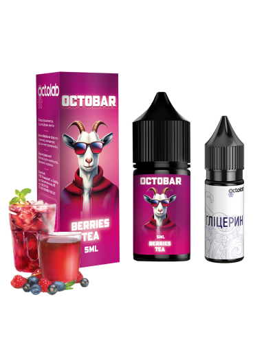 Набор для самозамеса OCTOBAR NFT 10 мл 50 мг "Berries Tea" со вкусом ягодного чая