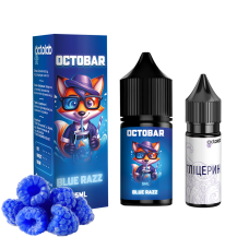 Набір для самозамісу OCTOBAR NFT 10 мл 50 мг Blue razz зі смаком блакитноЇ малини
