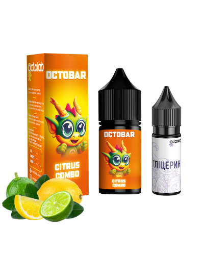 Набір для самозамісу OCTOBAR NFT 10 мл 50 мг "Citrus Combo" зі смаком лимон лайм