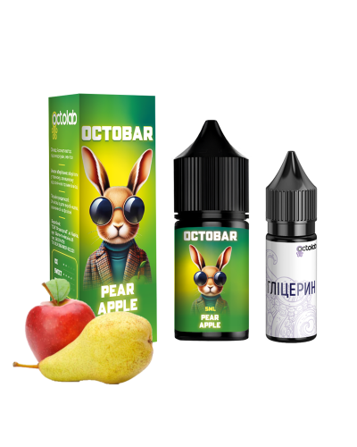 Набор для самозамеса OCTOBAR NFT 10 мл 50 мг Pear Apple со вкусом яблоко груша