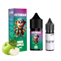 Набір для самозамісу OCTOBAR NFT 10 мл 50 мг "Sour Apple" зі смаком кислого яблука
