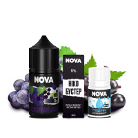 НАБІР ДЛЯ САМОЗАМІСУ NOVA 30 МЛ 50 МГ BLACKCURRANT GRAPE ЗІ СМАКОМ ЧОРНОЇ СМОРОДИНИ ТА ВИНОГРАДА