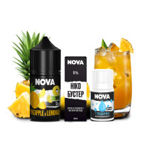 НАБОР ДЛЯ САМОЗАМЕСА NOVA 30 МЛ 50 МГ PINEAPPLE LEMONADE СО ВКУСОМ АНАНАСОВОГО ЛИМОНАДА
