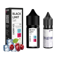 Набір для самозамісу Octobar Black Limit 30 мл 50 мг Cherry Ice (вишня лід)