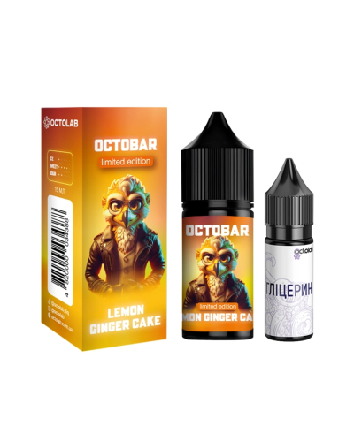 Набір для самозамісу OCTOBAR NFT 30 мл 50 мг "Lemon Ginger Cake" зі смаком імбірного печива з лимоном