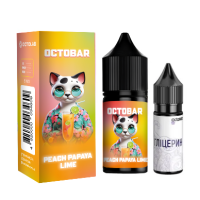 Набір для самозамісу OCTOBAR NFT 30 мл 50 мг "Peach Papaya Lime" зі смаком Персика, Папаї та Лайму