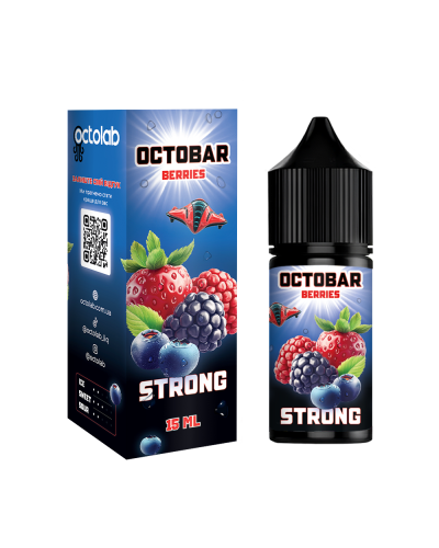 НАБІР ДЛЯ САМОЗАМІСУ OCTOBAR STRONG 30 МЛ 50 МГ BERRIES ЗІ СМАКОМ ЯГІД