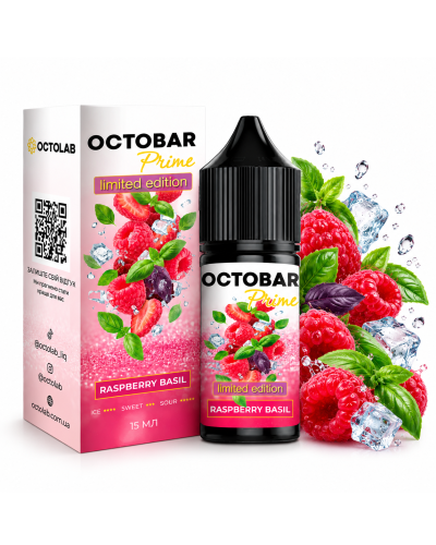 Набор для самозамеса Octobar Prime 30 мл "Raspberry Basil" со вкусом малина базилик
