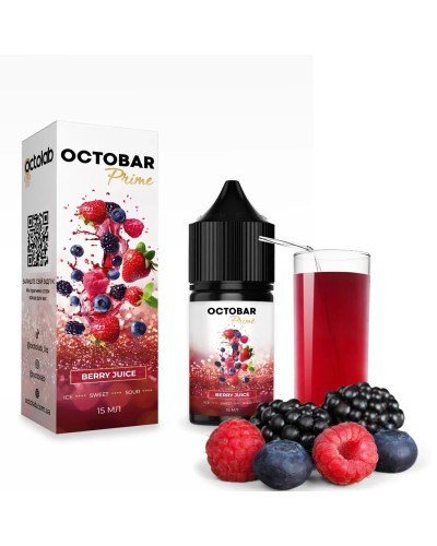Набор для самозамеса Octobar Prime 30 мл 50 мг "Berry Juice" со вкусом ягодный сок