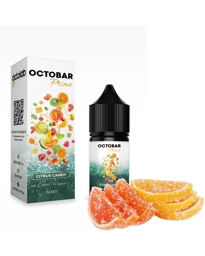 Набір для самозамісу Octobar Prime 30 мл 50 мг "Citrus Candy" зі смаком цитруси цукерка