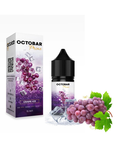 Набор для самозамеса Octobar Prime 30 мл 50 мг "Grape Ice" со вкусом виноград лед