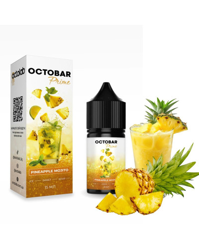 Набір для самозамісу Octobar Prime 30 мл 50 мг "Pineapple Mojito" зі смаком ананас мохіто