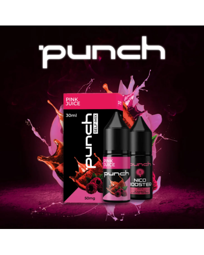 Набор для самозамеса Punch 30 мл "Pink Juice" со вкусом клубника малина грейпфрут
