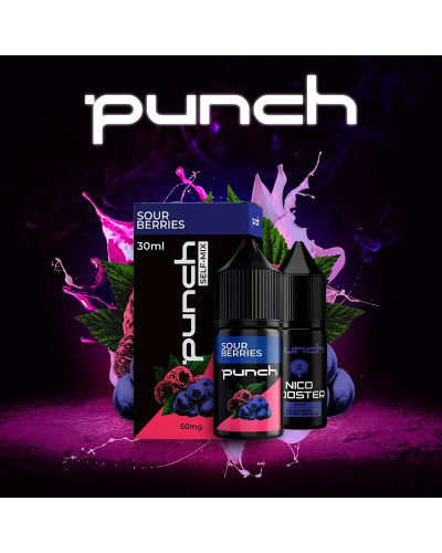 Набор для самозамеса Punch 30 мл "Sour Berries" со вкусом малина черника