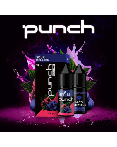 Набор для самозамеса Punch 15 мл "Sour Berries" со вкусом малина черника