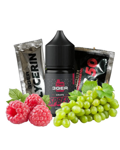 Набір для самозамісу THE 3Ger 30 мл 50 мг Grape Raspberry (Виноград малина)