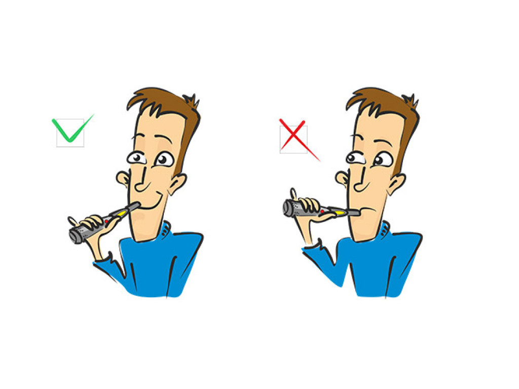 Як правильно курити електронну сигарету?