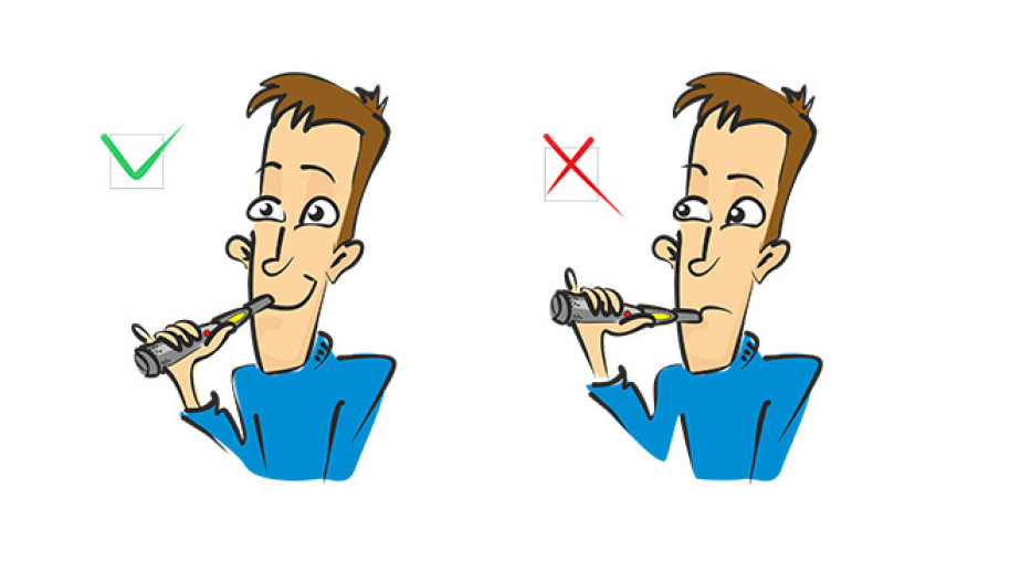 Як правильно курити електронну сигарету?