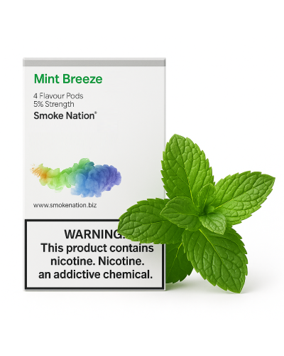 Картриджи JUUL 1 Mint Breeze (мята) 50мг (5%) Smoke Nation