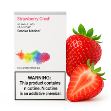 Картриджі  JUUL 1 Strawberry Crush (полуниця) 50мг (5%) Smoke Nation