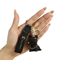 Брелок для ключів Cartoon Bulldog (Black)