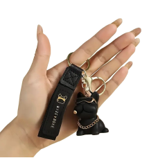 Брелок для ключів Cartoon Bulldog (Black)
