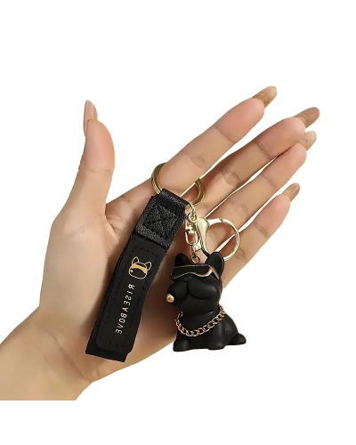 Брелок для ключів Cartoon Bulldog (Black)
