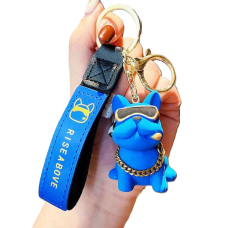 Брелок для ключів Cartoon Bulldog (Blue)