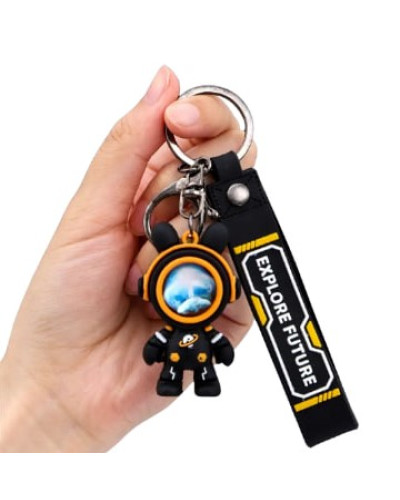 Брелок для ключів Explore Future "Astronaut" (чорний з помаранчевим)