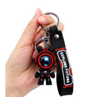 Брелок для ключів Explore Future "Astronaut" (чорний з червоним)