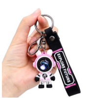 Брелок для ключів Explore Future "Astronaut" (білий з рожевим)
