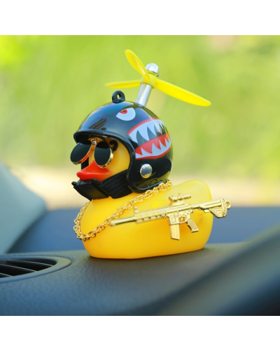 Cool Duck Жовте каченя в шоломі "Акула"