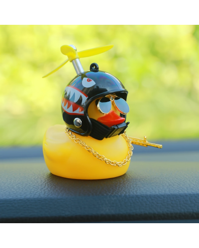 Cool Duck Жовте каченя в шоломі "Акула"
