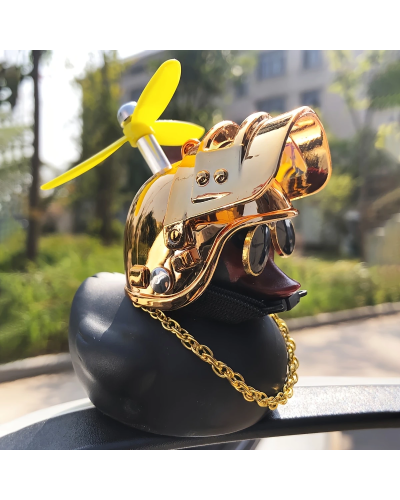 Cool Duck Чорне каченя в шоломі "PUBG" (золотий)